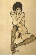 Seated Female Nude,Elbows Resting on Right Knee (mk12)